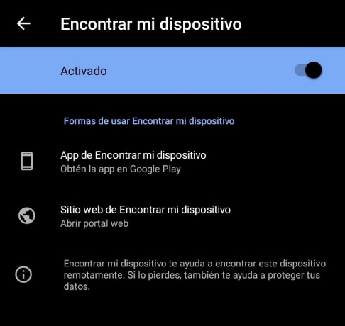 Encontrar dispositivo robado o perdido