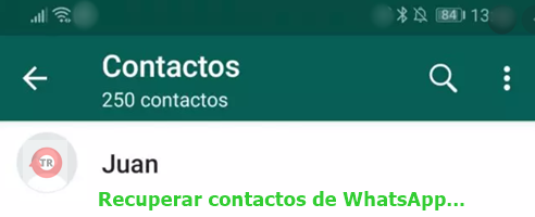 como recuperar contactos de whatsapp